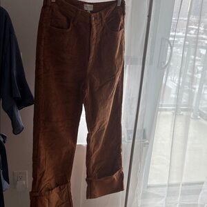 Pilcro Chestnut Cropped Pants